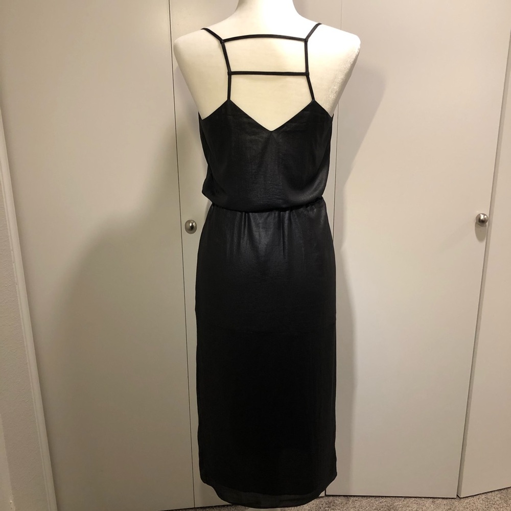 Armani Exchange Black midi dress with Slit